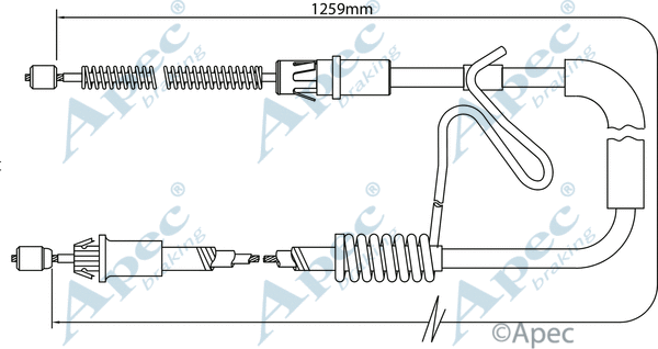 Cable Pull, parking brake (CAB1176)