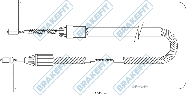 Cable Pull, parking brake (BBC3358)