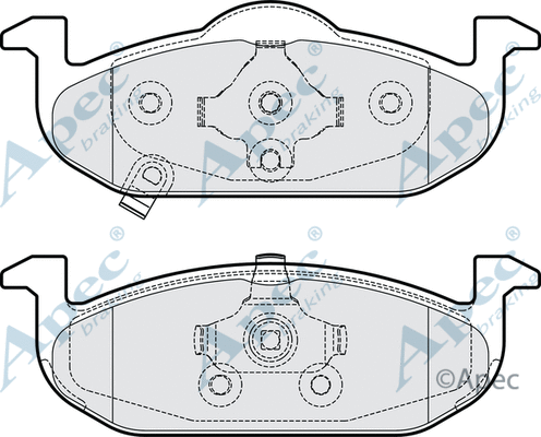 Brake Pad Set, disc brake (PAD2177)