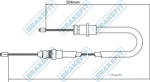 Cable Pull, parking brake (BBC3059)