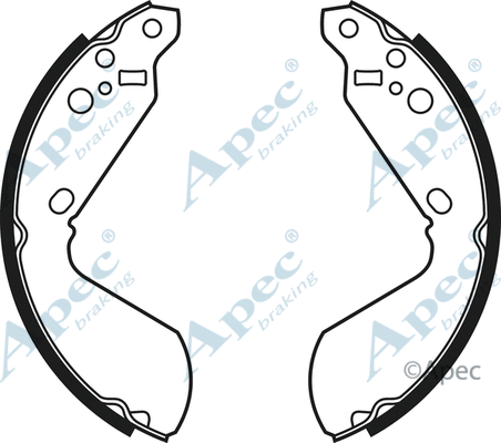Brake Shoe Set (SHU519)