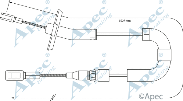 Cable Pull, parking brake (CAB1287)