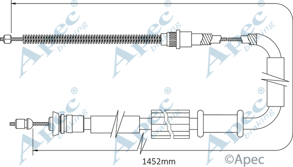 Cable Pull, parking brake (CAB1120)