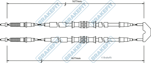 Cable Pull, parking brake (BBC3494)