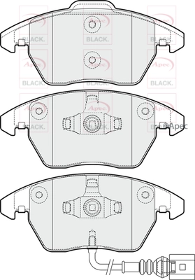 Brake Pad Set, disc brake (PAD1731B)