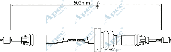 Cable Pull, parking brake (CAB1314)