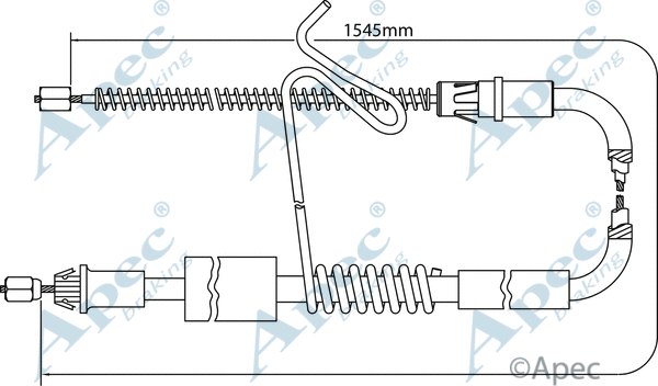 Cable Pull, parking brake (CAB1185)