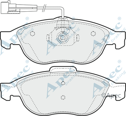 Brake Pad Set, disc brake (PAD1000)