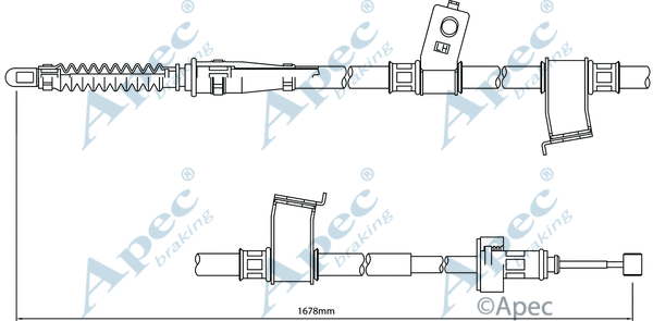 Cable Pull, parking brake (CAB1079)