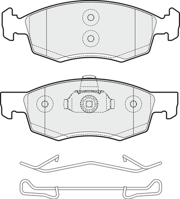 Brake Pad Set, disc brake (PD3857)