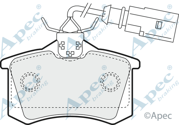 Brake Pad Set, disc brake (PAD1157)