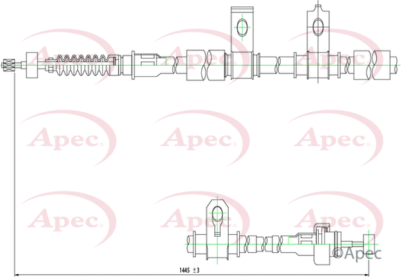 Cable Pull, parking brake (CAB1226)