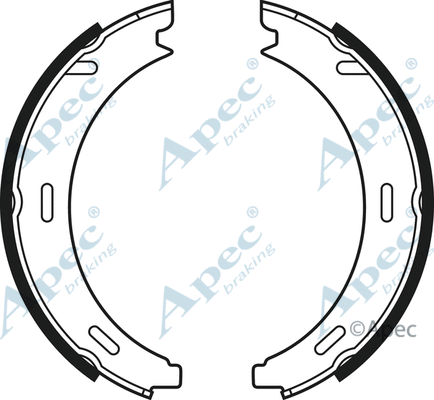 Brake Shoe Set, parking brake (SHU705)
