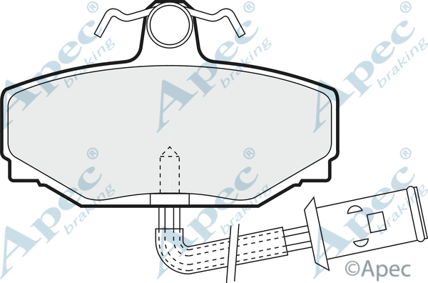 Brake Pad Set, disc brake (PAD542)