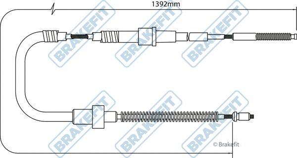 Cable Pull, parking brake (BBC3527)