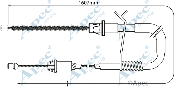 Cable Pull, parking brake (CAB1178)