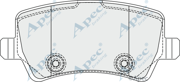Brake Pad Set, disc brake (PAD1857)