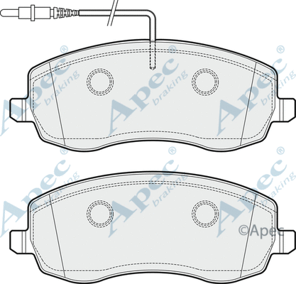 Brake Pad Set, disc brake (PAD1717)