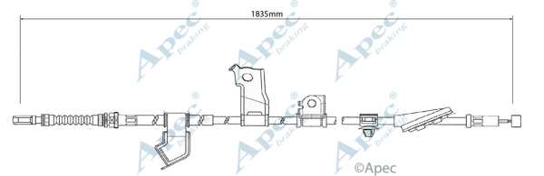 Cable Pull, parking brake (CAB1317)