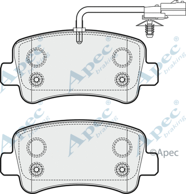 Brake Pad Set, disc brake (PAD1781)