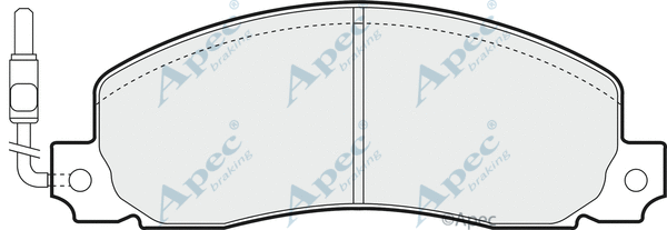 Brake Pad Set, disc brake (PAD489)