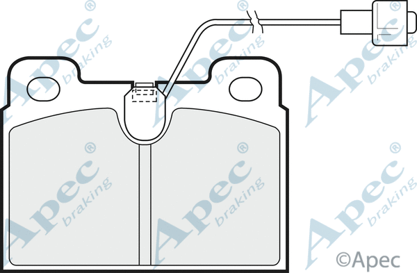 Brake Pad Set, disc brake (PAD393)