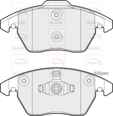 Brake Pad Set, disc brake (PAD2041B)