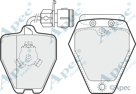 Brake Pad Set, disc brake (PAD940)