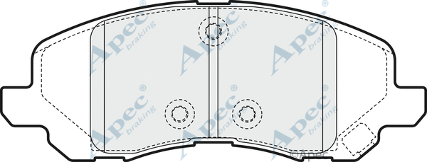 Brake Pad Set, disc brake (PAD1544)