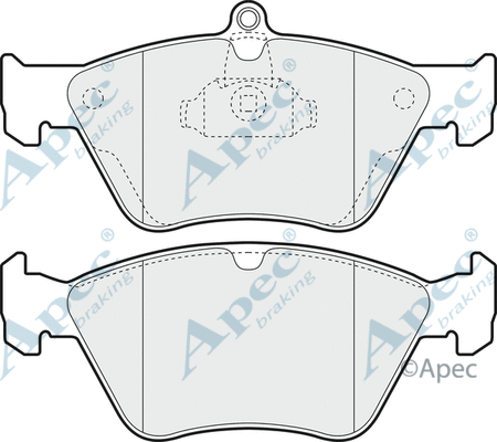 Brake Pad Set, disc brake (PAD847)