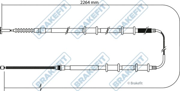 Cable Pull, parking brake (BBC3115)