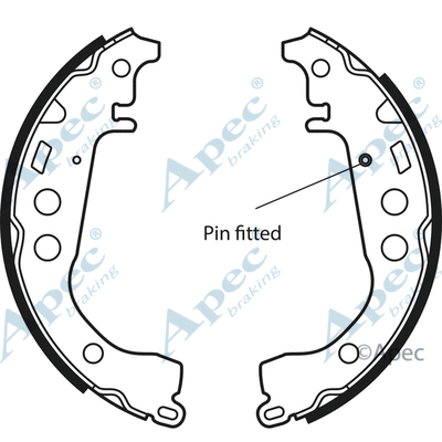 Brake Shoe Set (SHU592)