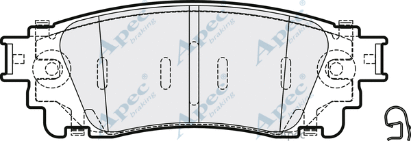 Brake Pad Set, disc brake (PAD2066)