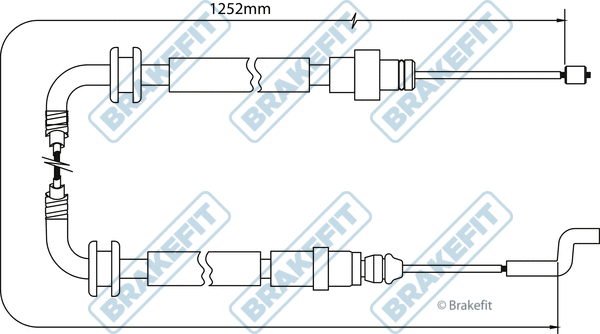 Cable Pull, parking brake (BBC3519)