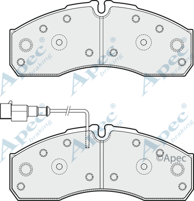 Brake Pad Set, disc brake (PAD1885)