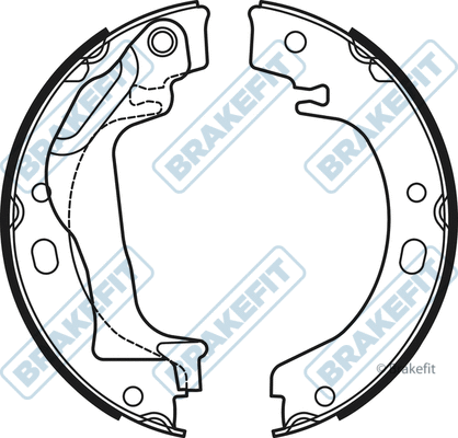 Brake Shoe Set, parking brake (BSH1058)