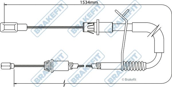 Cable Pull, parking brake (BBC3188)