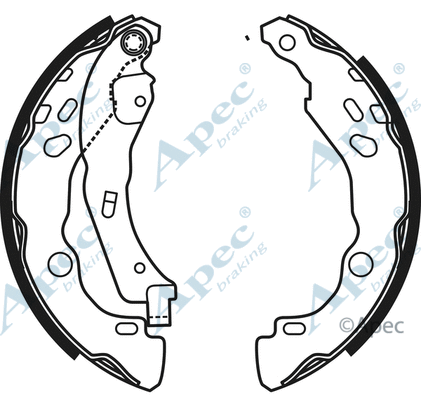Brake Shoe Set (SHU657)