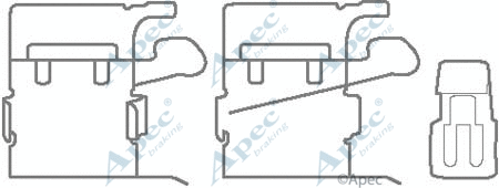 Accessory Kit, disc brake pad (KIT1136)