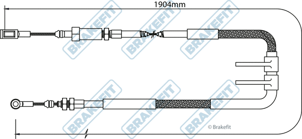 Cable Pull, parking brake (BBC3072)