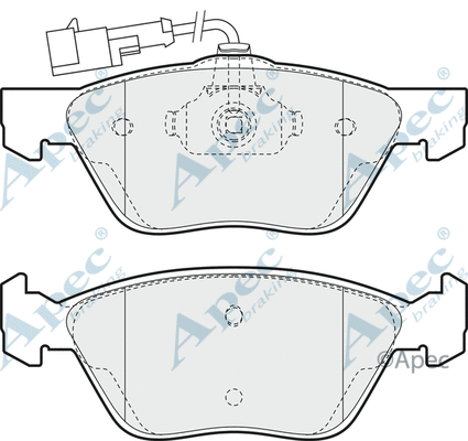 Brake Pad Set, disc brake (PAD937)