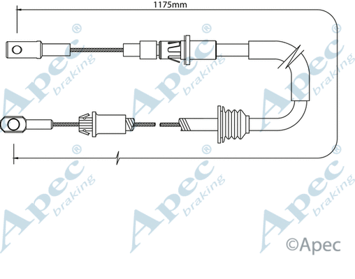 Cable Pull, parking brake (CAB1378)