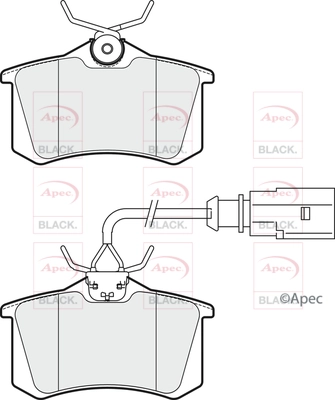 Brake Pad Set, disc brake (PAD1913B)