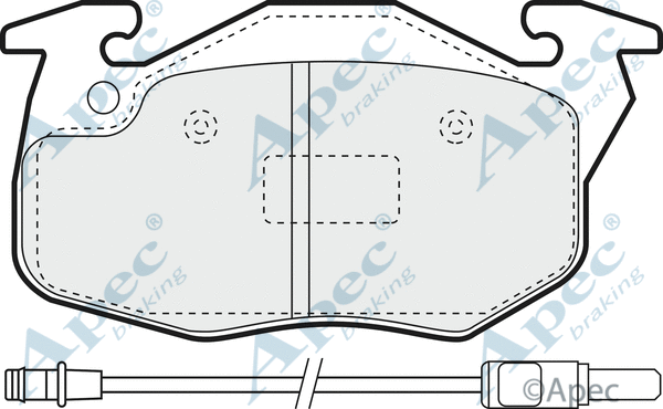 Brake Pad Set, disc brake (PAD1040)