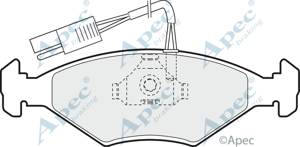 Brake Pad Set, disc brake (PAD612)