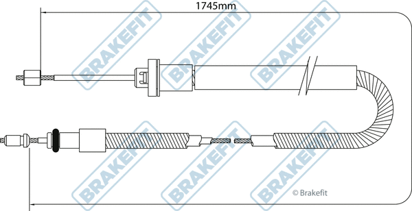 Cable Pull, parking brake (BBC3037)