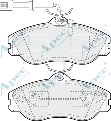 Brake Pad Set, disc brake (PAD671)