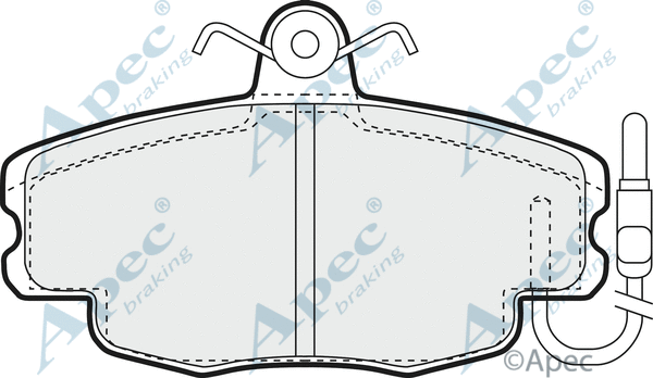 Brake Pad Set, disc brake (PAD625)