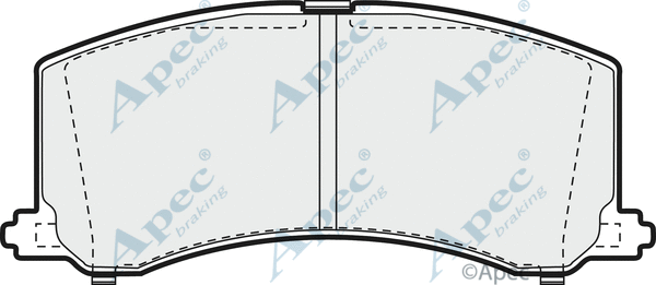 Brake Pad Set, disc brake (PAD890)