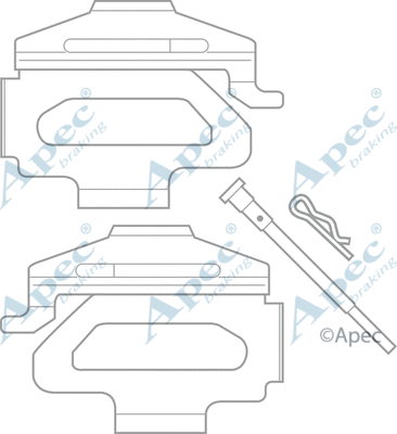 Accessory Kit, disc brake pad (KIT572)